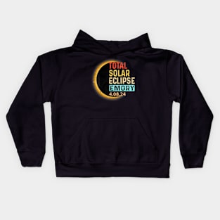 Emory Texas Tx Total Solar Eclipse 2024 Totality Kids Hoodie